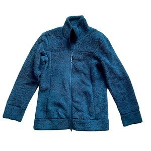 Athleta Jacket Large women’s Sherpa Fleece Winter Wear Zip Up Pockets